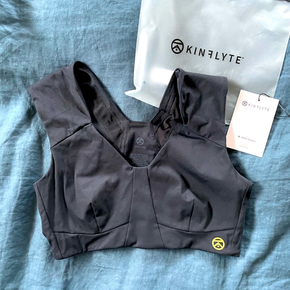 Kinflyte Freedom Max Support Midi Posture Bra Black Size Large